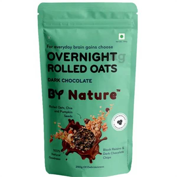 By Nature Overnight Rolled Oats Dark Chocolate 250 g